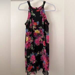 Betsey Johnson A-line Sleeveless Floral Dress Size 2